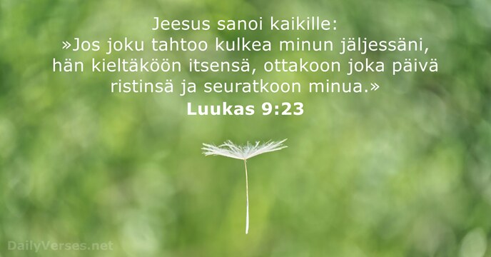 Luukas 9:23