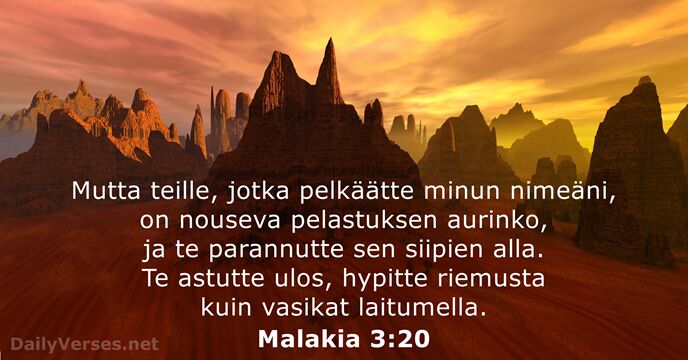 Malakia 3:20