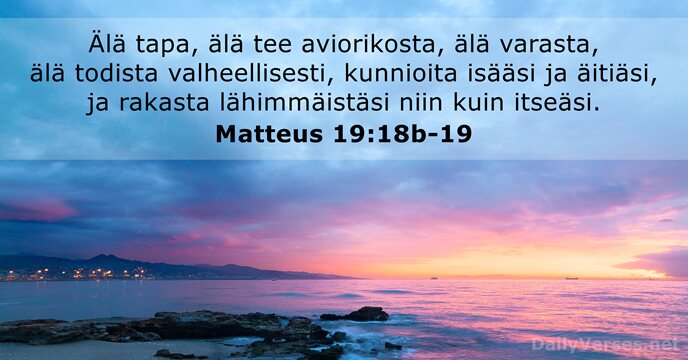 Matteus 19:18b-19