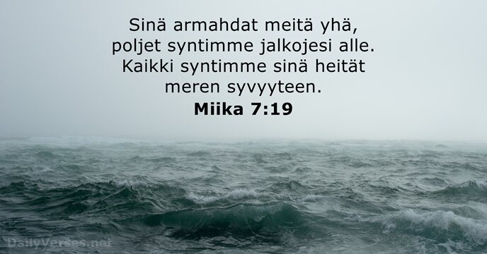 Miika 7:19
