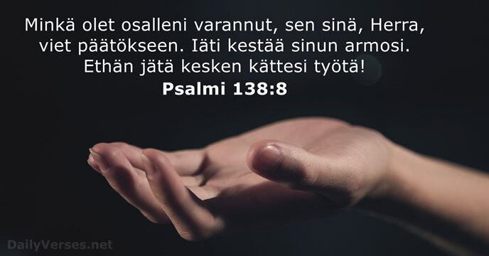 Psalmi 138:8