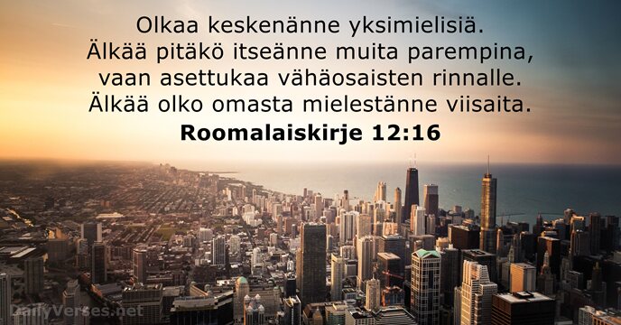 Roomalaiskirje 12:16