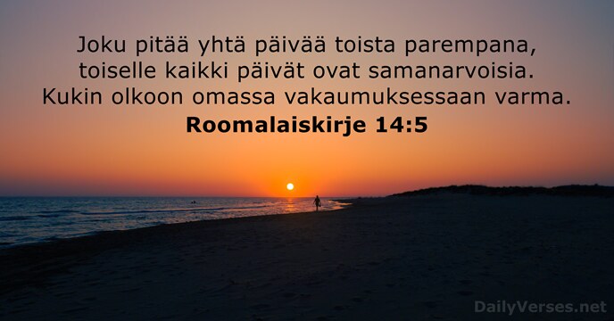 Roomalaiskirje 14:5