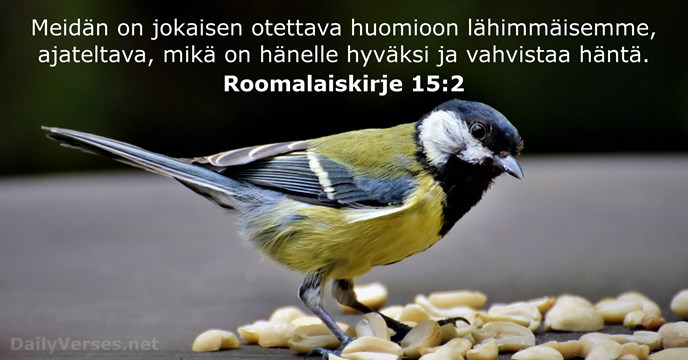 Roomalaiskirje 15:2