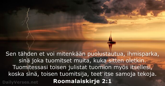 Roomalaiskirje 2:1