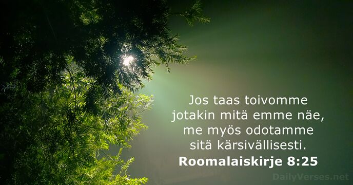 Roomalaiskirje 8:25