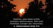 1. Johanneksen kirje 3:4