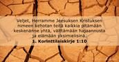 1. Korinttilaiskirje 1:10