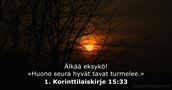 1. Korinttilaiskirje 15:33