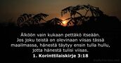 1. Korinttilaiskirje 3:18