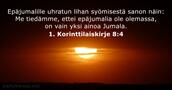 1. Korinttilaiskirje 8:4