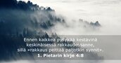 1. Pietarin kirje 4:8