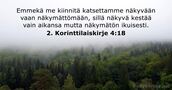 2. Korinttilaiskirje 4:18