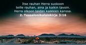 2. Tessalonikalaiskirje 3:16