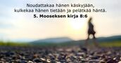 5. Mooseksen kirja 8:6