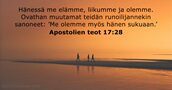 Apostolien teot 17:28