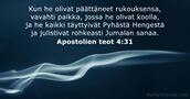 Apostolien teot 4:31