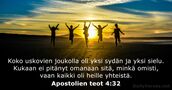 Apostolien teot 4:32