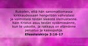 Efesolaiskirje 3:16-17