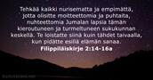 Filippiläiskirje 2:14-16a