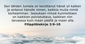 Filippiläiskirje 2:9-10