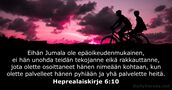 Heprealaiskirje 6:10