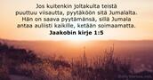Jaakobin kirje 1:5
