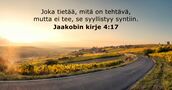 Jaakobin kirje 4:17