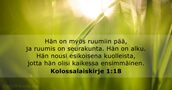 Kolossalaiskirje 1:18