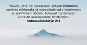 Kolossalaiskirje 2:2