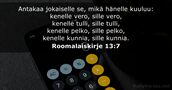 Roomalaiskirje 13:7
