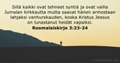 Roomalaiskirje 3:23-24