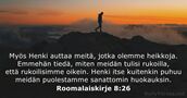Roomalaiskirje 8:26