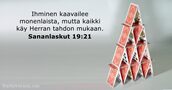 Sananlaskut 19:21