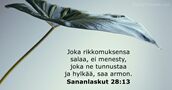 Sananlaskut 28:13