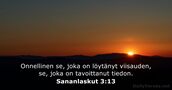 Sananlaskut 3:13