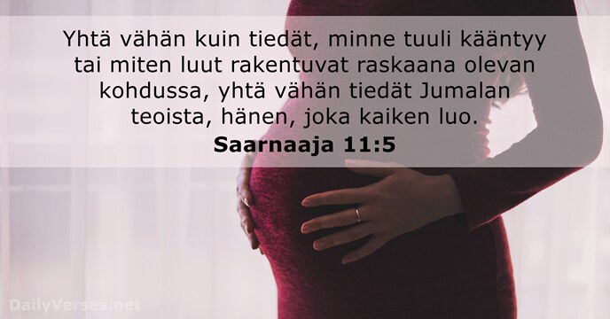 Saarnaaja 11:5