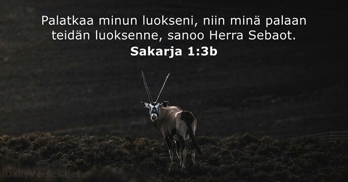 Sakarja 1:3b