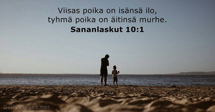 Sananlaskut 10:1
