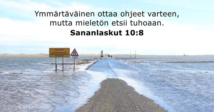 Sananlaskut 10:8