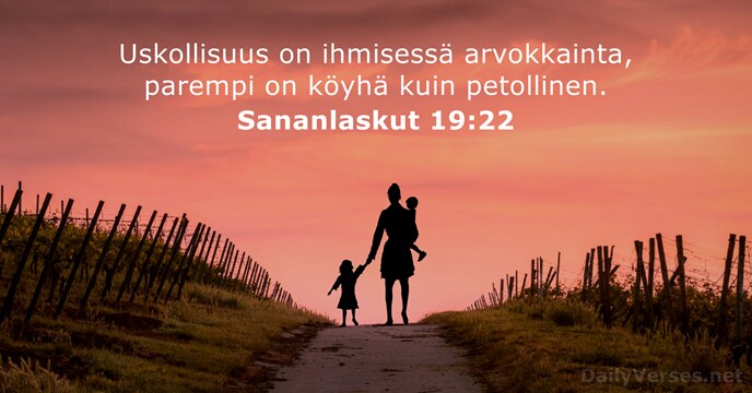Sananlaskut 19:22