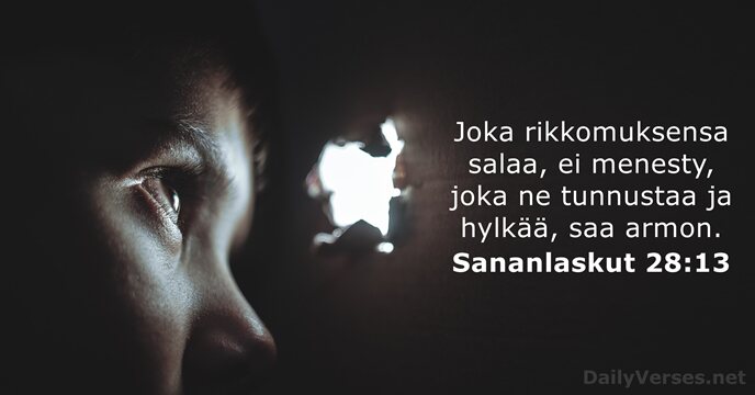 Sananlaskut 28:13