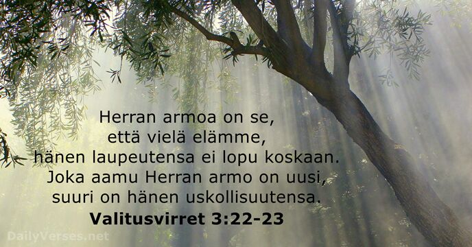 Valitusvirret 3:22-23