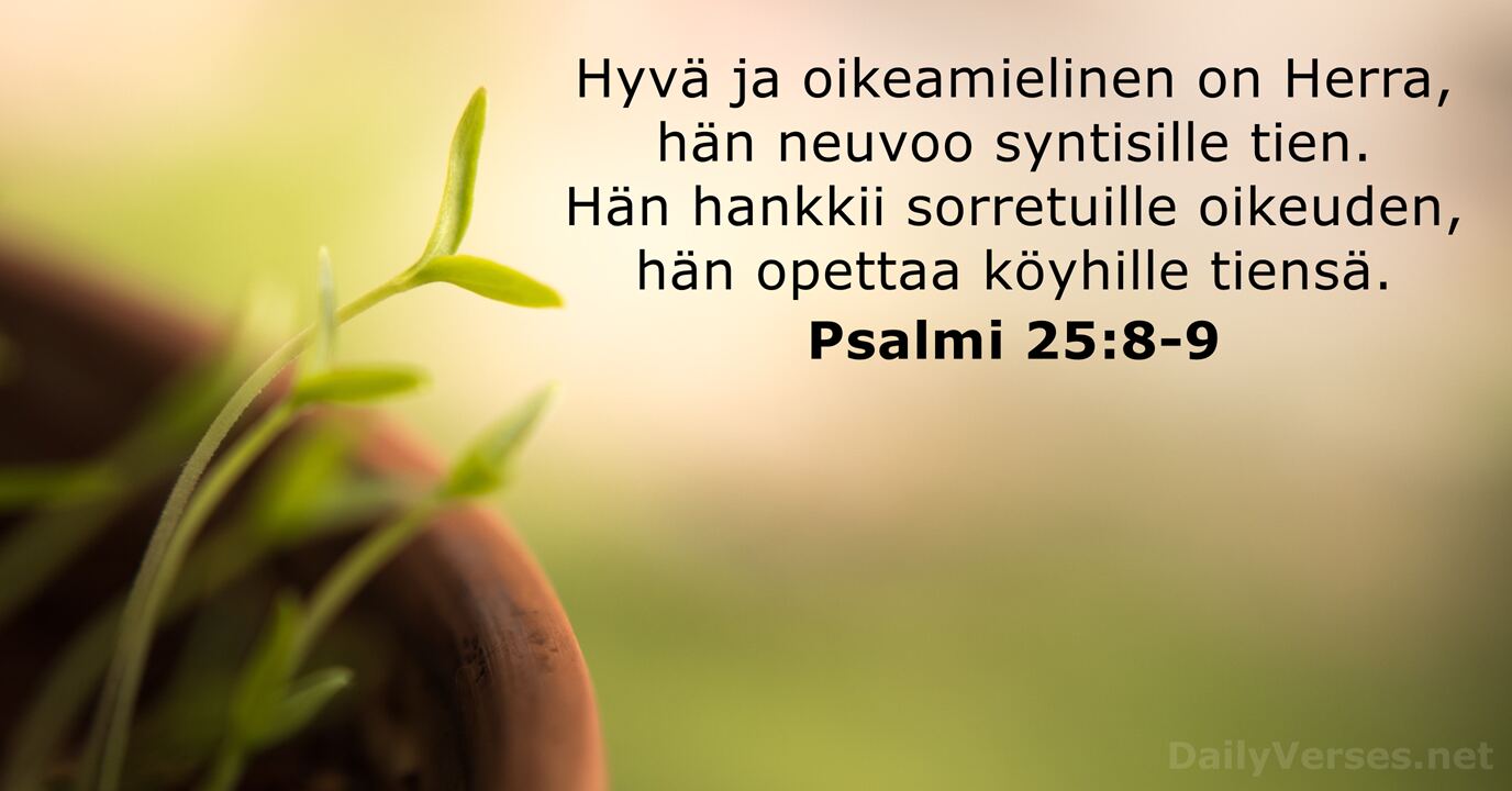 9 Toukokuuta 2023 P iv n Raamatun Jae Psalmi 25 8 9 DailyVerses