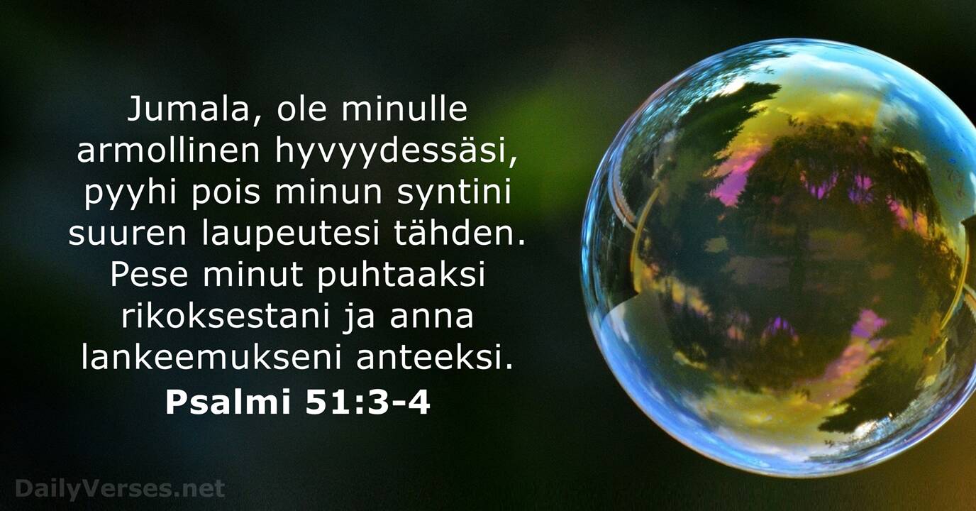 3 Toukokuuta 2023 P iv n Raamatun Jae Psalmi 51 3 4 DailyVerses