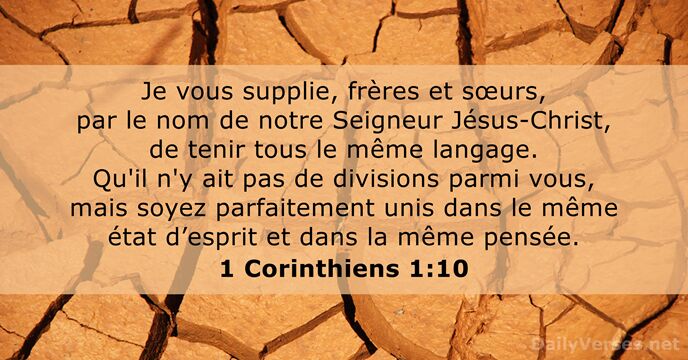 1 Corinthiens 1:10