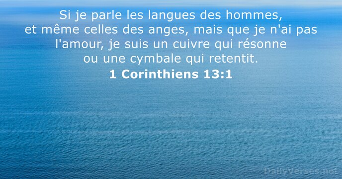 1 Corinthiens 13:1