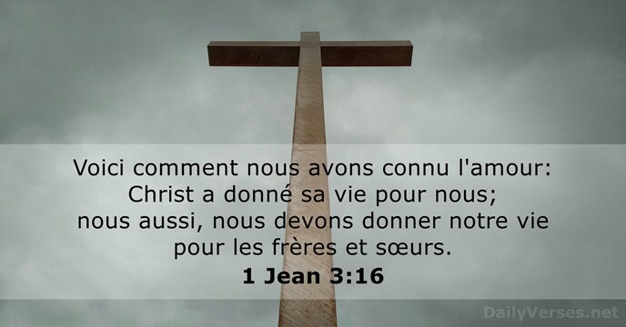 1 Jean 3:16