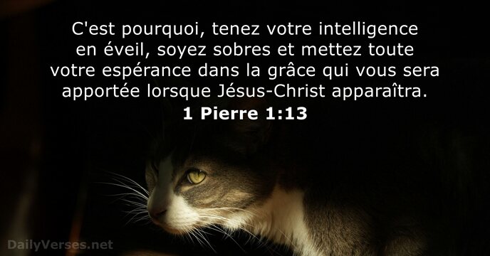 1 Pierre 1:13