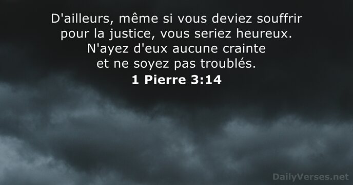 1 Pierre 3:14